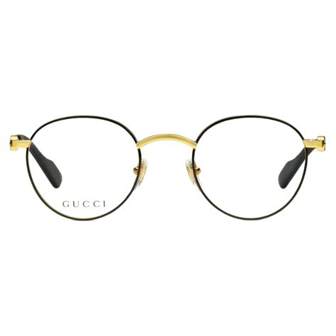 round frame metal glasses gucci|gucci clear eyeglass frames women's.